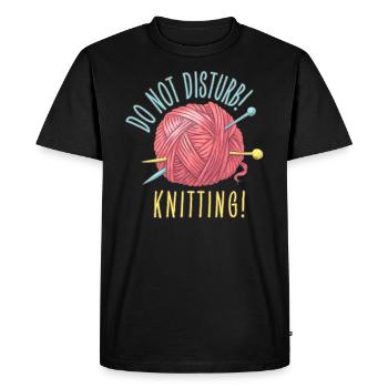 Do not disturb - Men's Premium Organic T-Shirt - black - Front - Nico (187cm)