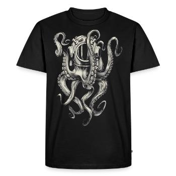 23F 0309 bk - Männer Premium Bio T-Shirt - Schwarz - Vorne - Nico (187cm)