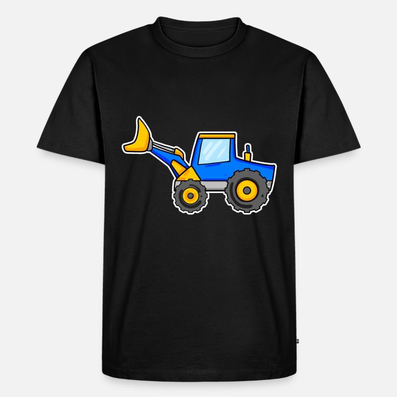 Bagger - Männer Premium Bio T-Shirt - Schwarz