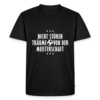 Rêves de championnat / Bundesliga Football - T-shirt Premium bio Homme - noir - Devant - Nico (187cm)