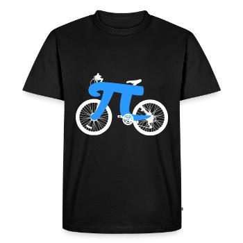Mathématiques de vélo pi - T-shirt Premium bio Homme - noir - Devant - Nico (187cm)