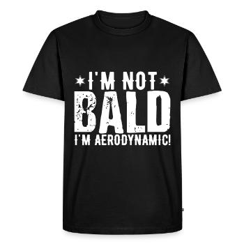 Je ne suis pas chauve | Papa | Papa | Blagues de papa | Papa - T-shirt Premium bio Homme - noir - Devant - Nico (187cm)
