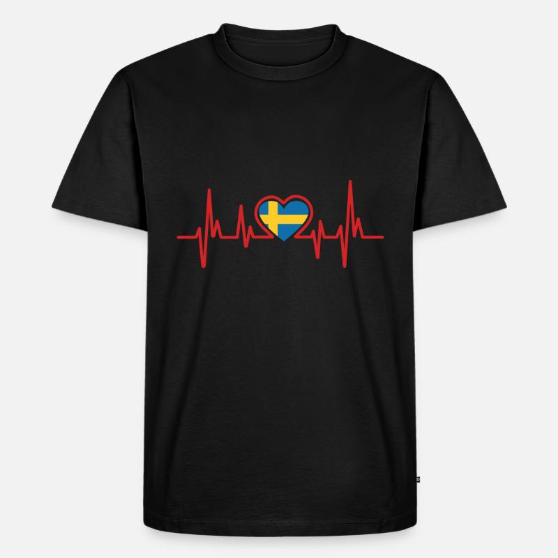 Schweden - Männer Premium Bio T-Shirt - Schwarz