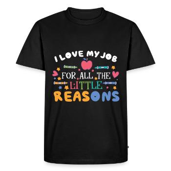 Educator Teacher Teaching Pre-K - Men's Premium Organic T-Shirt - black - Front - Nico (187cm)