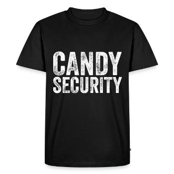 Candy Security Halloween Costume Parents Drôle - T-shirt Premium bio Homme - noir - Devant - Nico (187cm)