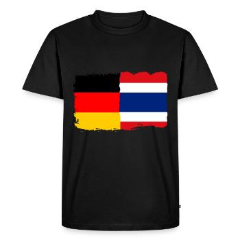 Allemagne Thaïlande Flag / Pattaya, Asie - T-shirt Premium bio Homme - noir - Devant - Nico (187cm)