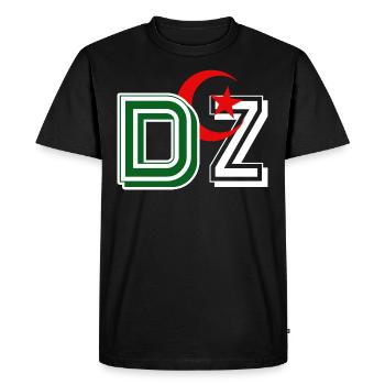DZ Algeria 3D - Men's Premium Organic T-Shirt - black - Front - Nico (187cm)