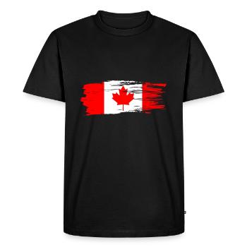Drapeau du canada - T-shirt Premium bio Homme - noir - Devant - Nico (187cm)