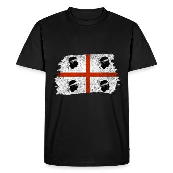 Sardaigne - T-shirt Premium bio Homme - noir - Devant - Nico (187cm)
