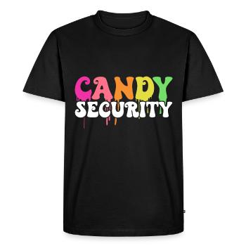 Candy Security Halloween Costume Parents Drôle - T-shirt Premium bio Homme - noir - Devant - Nico (187cm)