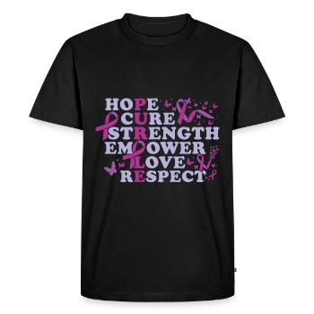 Epilepsy Awareness Month - Men's Premium Organic T-Shirt - black - Front - Nico (187cm)