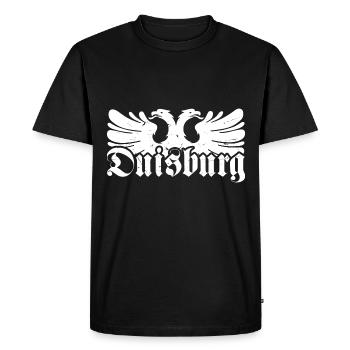 Duisburg City Industry Coal Ruhrpott - Men's Premium Organic T-Shirt - black - Front - Nico (187cm)