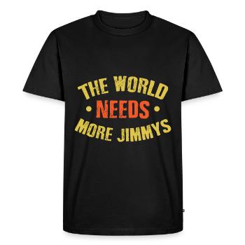 Le monde a besoin de plus de Jimmys - T-shirt Premium bio Homme - noir - Devant - Nico (187cm)