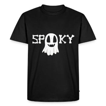 Costume d’Halloween Fantôme Effrayant Effrayant Enfants - T-shirt Premium bio Homme - noir - Devant - Nico (187cm)