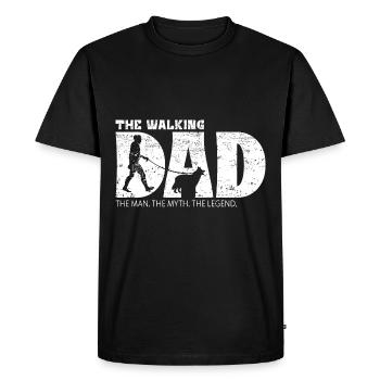 Chodsky Pes Bohemian Shepherd The Walking Dad - Men's Premium Organic T-Shirt - black - Front - Nico (187cm)