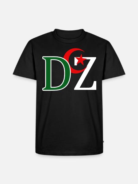 DZ Algerien - Männer Premium Bio T-Shirt - Schwarz
