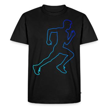 Course Jogging Homme Course à pied Femme Course à pied - T-shirt Premium bio Homme - noir - Devant - Nico (187cm)