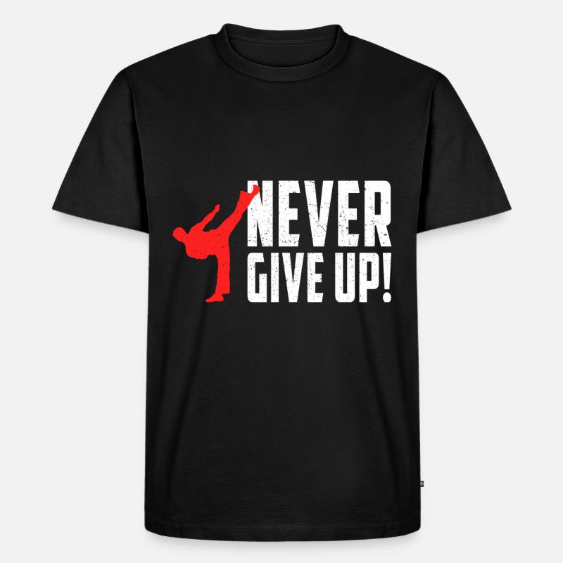 Kampfsport - Männer Premium Bio T-Shirt - Schwarz