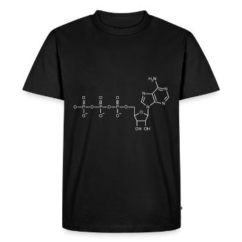 ATP chimie professeur de science étudiant - T-shirt Premium bio Homme - noir - Devant - Nico (187cm)