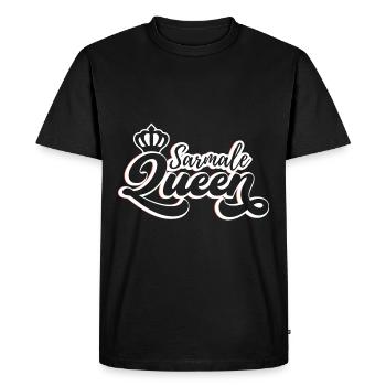 Sarmale Queen | Cuisine roumaine | Roumanie - T-shirt Premium bio Homme - noir - Devant - Nico (187cm)