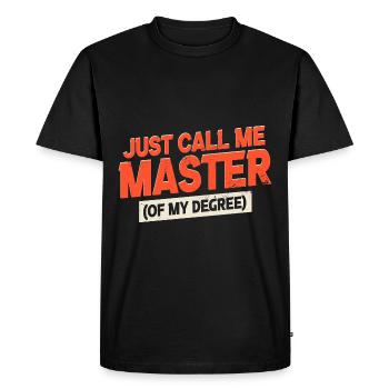 Master De Mon Diplôme | Drôle de diplôme de fin d’études - T-shirt Premium bio Homme - noir - Devant - Nico (187cm)