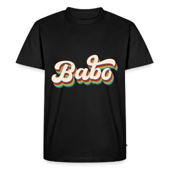 Babo / Jugendwort - T-shirt Premium bio Homme - noir - Devant - Nico (187cm)