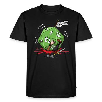 Scheitern Kritik - Männer Premium Bio T-Shirt - Schwarz - Vorne - Nico (187cm)