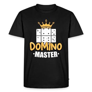 Domino Master / Dominos - Men's Premium Organic T-Shirt - black - Front - Nico (187cm)