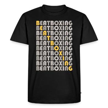 Beatboxing Music Vocal Percussion Music Beatboxer - Men's Premium Organic T-Shirt - black - Front - Nico (187cm)