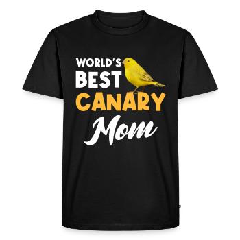 Meilleur oiseau chanteur de maman canarien au monde / fête des mères - T-shirt Premium bio Homme - noir - Devant - Nico (187cm)