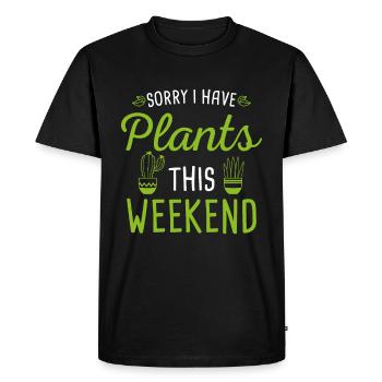 Plants, Garden, Garden, Balcony Houseplants - Men's Premium Organic T-Shirt - black - Front - Nico (187cm)