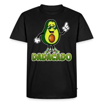 Dadacado | Avocat Papa Père Avocats Guacamole - T-shirt Premium bio Homme - noir - Devant - Nico (187cm)