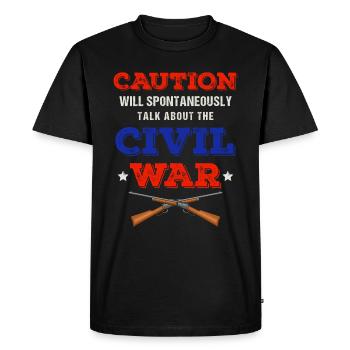 Guerre de Sécession, Sud des États-Unis, Guerre - T-shirt Premium bio Homme - noir - Devant - Nico (187cm)
