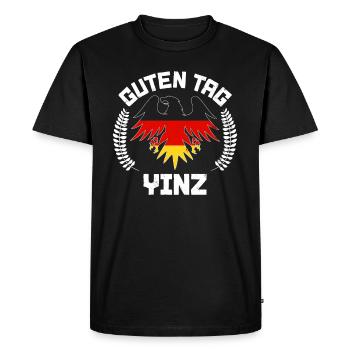 Guten Tag Yinz Germany Flag German Beer Festival - Men's Premium Organic T-Shirt - black - Front - Nico (187cm)