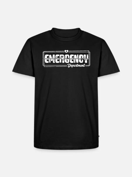 Emergency Department Nurses ER Nurse Practitioner - Men's Premium Organic T-Shirt - black