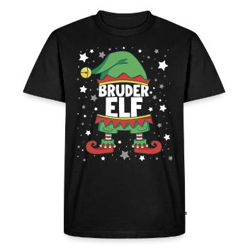Bruder Elf - Männer Premium Bio T-Shirt - Schwarz - Vorne - Nico (187cm)