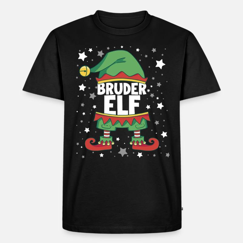Bruder Elf - Männer Premium Bio T-Shirt - Schwarz