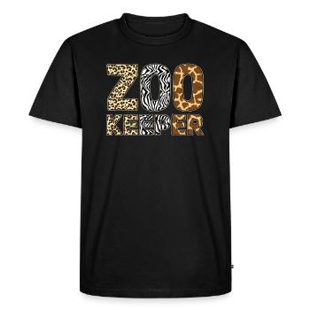 Costume de gardien de zoo Animal africain Safari gardien de zoo - T-shirt Premium bio Homme - noir - Devant - Nico (187cm)