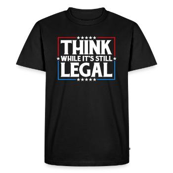 Penser tant qu’il s’agit encore d’une pensée critique légale - T-shirt Premium bio Homme - noir - Devant - Nico (187cm)