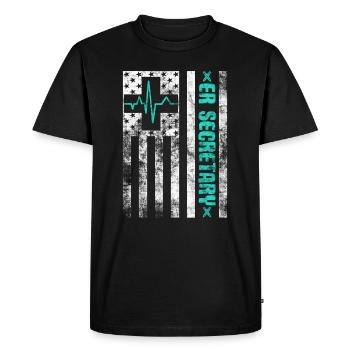 Emergency Room Registrar Registration ER Secretary - Men's Premium Organic T-Shirt - black - Front - Nico (187cm)