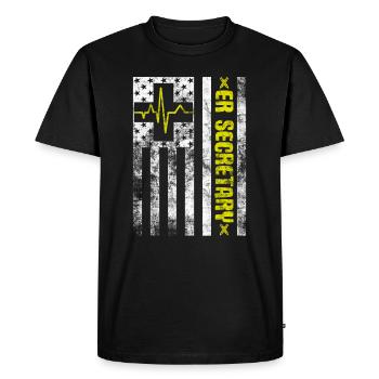 Emergency Room Registrar Registration ER Secretary - Men's Premium Organic T-Shirt - black - Front - Nico (187cm)