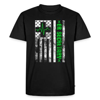 Emergency Room Registrar Registration ER Secretary - Men's Premium Organic T-Shirt - black - Front - Nico (187cm)