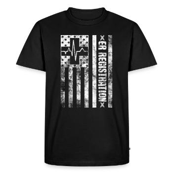 Emergency Department Registrar Registration Clerk - Men's Premium Organic T-Shirt - black - Front - Nico (187cm)