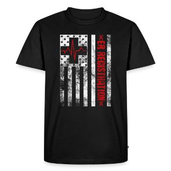 Emergency Department Registrar Registration Clerk - Men's Premium Organic T-Shirt - black - Front - Nico (187cm)