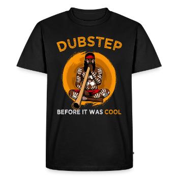 Dubstep It Was Cool Aboriginal Didgeridoo - Men's Premium Organic T-Shirt - black - Front - Nico (187cm)