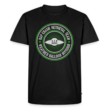 UAP Crash Retrieval Team | Orbs UFOs Aliens UAPs - Men's Premium Organic T-Shirt - black - Front - Nico (187cm)
