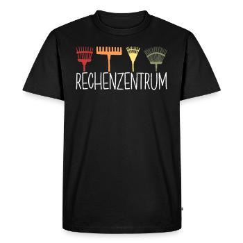 Centre de données Jardin d’agrément Jardin Cadeau - T-shirt Premium bio Homme - noir - Devant - Nico (187cm)