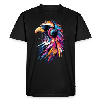 Vulture Bird of Prey Vulture Vulture Cute Vulture - Men's Premium Organic T-Shirt - black - Front - Nico (187cm)