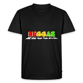 Reggae Genre Musique Jamaïque Rasta Reggae Jamaïcain - T-shirt Premium bio Homme - noir - Devant - Nico (187cm)