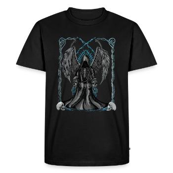 La mort sur le trône - T-shirt Premium bio Homme - noir - Devant - Nico (187cm)